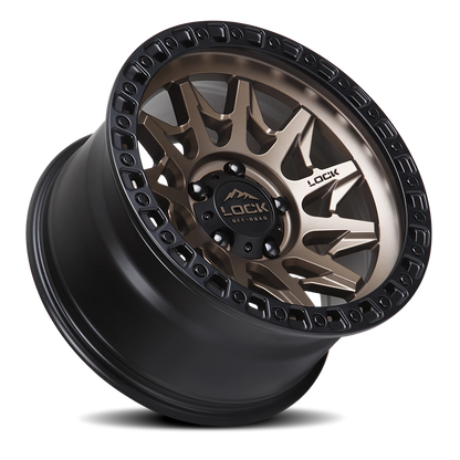 LUNATIC | 20X10 | 8X170 | -18 | MATTE BRONZE W MATTE BLACK RING | LUNATIC-2187MRMBR - Image 2