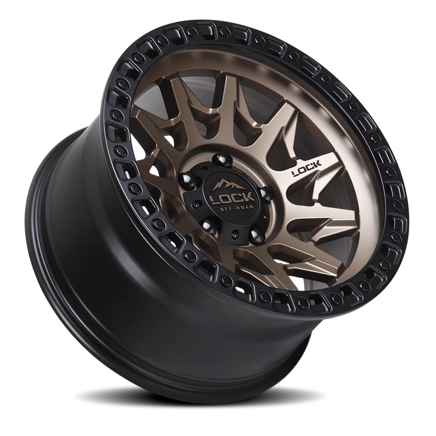 LUNATIC | 20X9 | 8X165.1 | +20 | MATTE BRONZE W MATTE BLACK RING | LUNATIC-2986MRMBR20 - Image 2