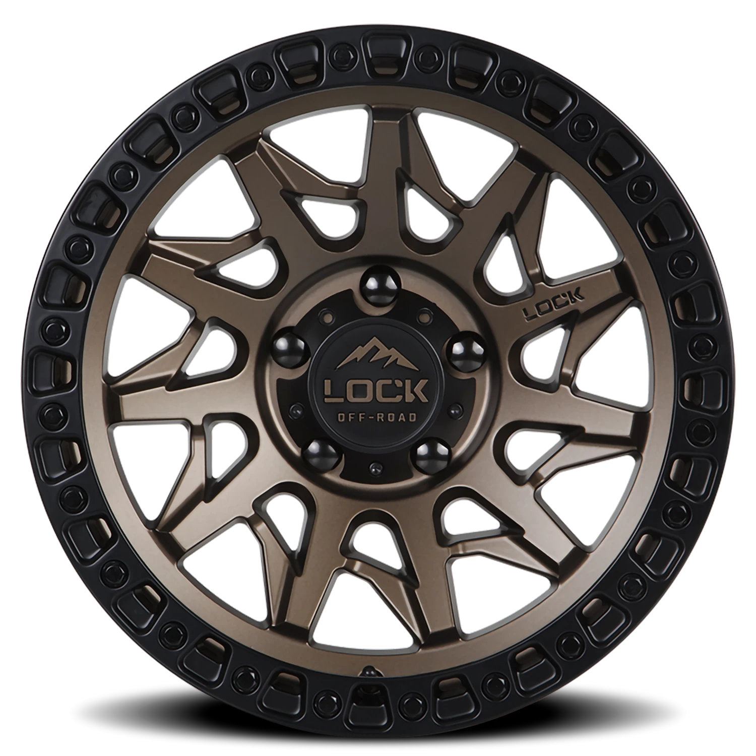 LUNATIC | 20X10 | 8X170 | -18 | MATTE BRONZE W MATTE BLACK RING | LUNATIC-2187MRMBR - Image 3