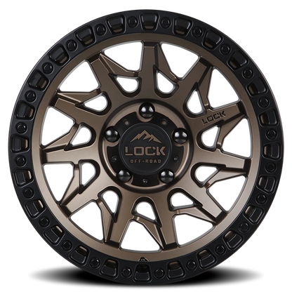 LUNATIC | 20X10 | 8X170 | -18 | MATTE BRONZE W MATTE BLACK RING | LUNATIC-2187MRMBR - Image 3
