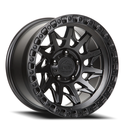 LUNATIC | 18X9 | 5X127 | +1 | MATTE BLACK W MATTE BLACK RING | LUNATIC-8957MB1