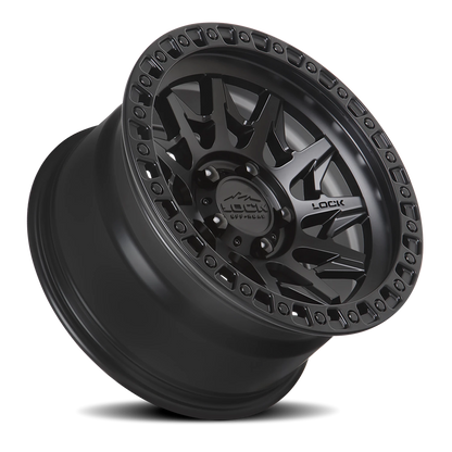 LUNATIC | 17X9 | 8X180 | +1 | MATTE BLACK W MATTE BLACK RING | LUNATIC-7988MB - Image 2