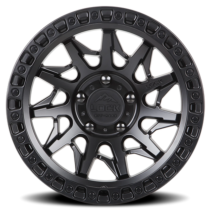 LUNATIC | 20X10 | 8X170 | -18 | MATTE BLACK W MATTE BLACK RING | LUNATIC-2187MB - Image 3