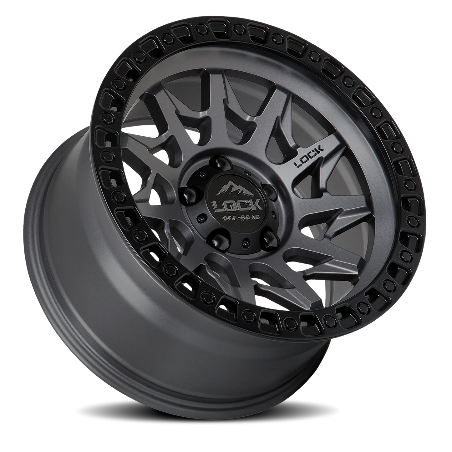LUNATIC | 20X9 | 6X135 | +0 | MATTE GREY W MATTE BLACK RING | LUNATIC-2963MGMBR - Image 2