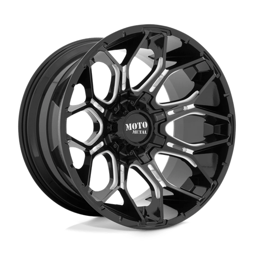 Moto Metal | MO808 SNIPER | 20.0x9.00 | 6X120/6X139.7 | 0 | GLOSS BLACK MILLED