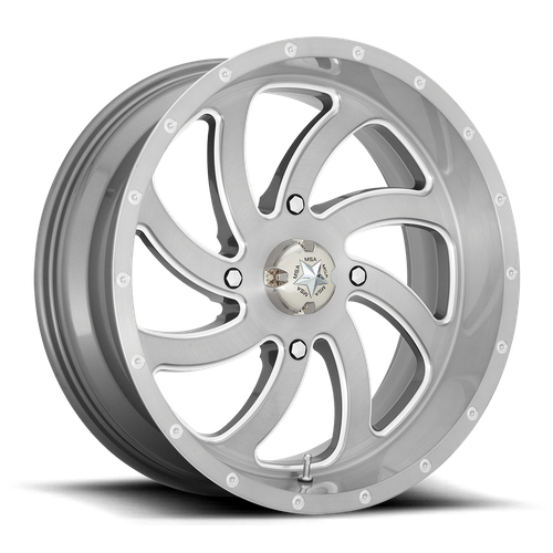 MSA Offroad Wheels | M36 SWITCH | 18.0x7.00 | 4X137 | 0 | BRUSHED TITANIUM