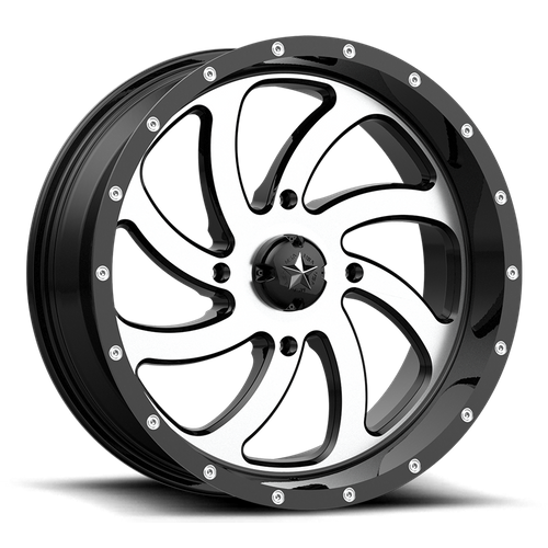 MSA Offroad Wheels | M36 SWITCH | 20.0x7.00 | 4X156 | 0 | MACHINED GLOSS BLACK
