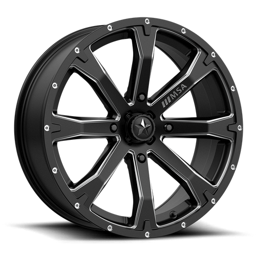 MSA Offroad Wheels | M42 BOUNTY | 20.0x7.00 | 4X156 | 10 | SATIN BLACK MILLED