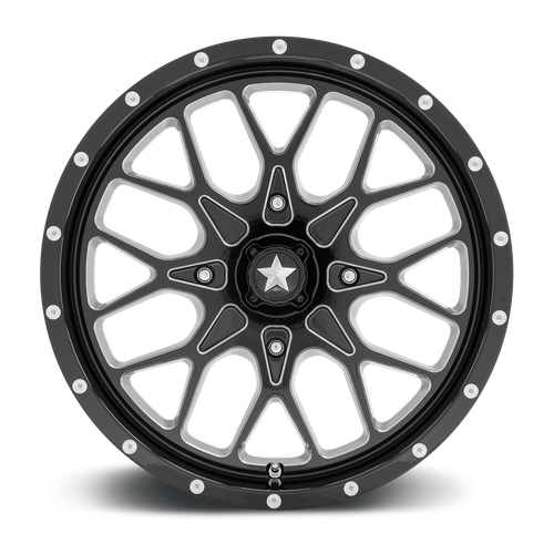 MSA Offroad Wheels | M45 PORTAL | 20.0x7.00 | 4X156 | 0 | GLOSS BLACK MILLED
