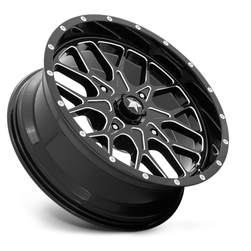 MSA Offroad Wheels | M45 PORTAL | 22.0x7.00 | 4X156 | 0 | GLOSS BLACK MILLED