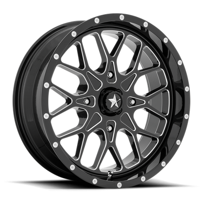 MSA Offroad Wheels | M45 PORTAL | 14.0x7.00 | 4X110 | 10 | GLOSS BLACK MILLED