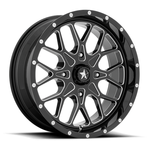 MSA Offroad Wheels | M45 PORTAL | 22.0x7.00 | 4X156 | 0 | GLOSS BLACK MILLED
