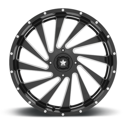 MSA Offroad Wheels | M46 BLADE | 24.0x7.00 | 4X137 | 0 | GLOSS BLACK MILLED