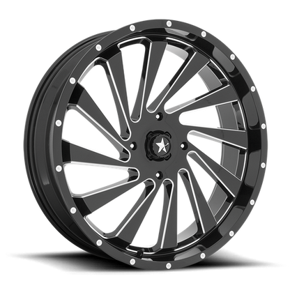 MSA Offroad Wheels | M46 BLADE | 24.0x7.00 | 4X137 | 0 | GLOSS BLACK MILLED