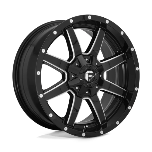 Fuel 1PC | D610 MAVERICK | 18.0x9.00 | 8X165.1 | 20 | GLOSS BLACK MILLED