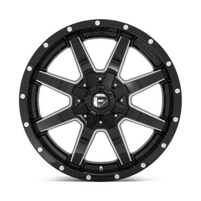 Fuel 1PC | D610 MAVERICK | 20.0x10.00 | 6X135/6X139.7 | -18 | GLOSS BLACK MILLED