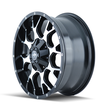 MAYHEM WARRIOR GLOSS BLACK MACHINED | 17x9 | 5-114.3 | 18mm | 8015-7956B18