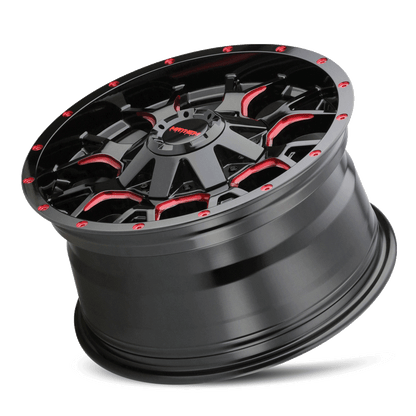 MAYHEM WARRIOR GLOSS BLACK MILLED PRISM RED | 20x9 | 5-127 | mm | 8015-2952BTR