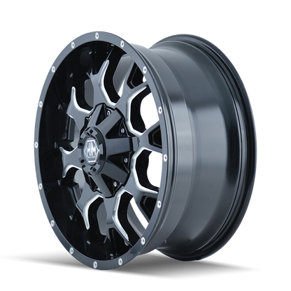 MAYHEM WARRIOR GLOSS BLACK MILLED | 17x9 | 8x180 | 18mm | 8015-7978M18