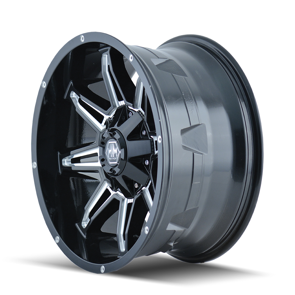 MAYHEM RAMPAGE GLOSS BLACK MILLED | 17x9 | 5x127 | 18mm | 8090-7952M18