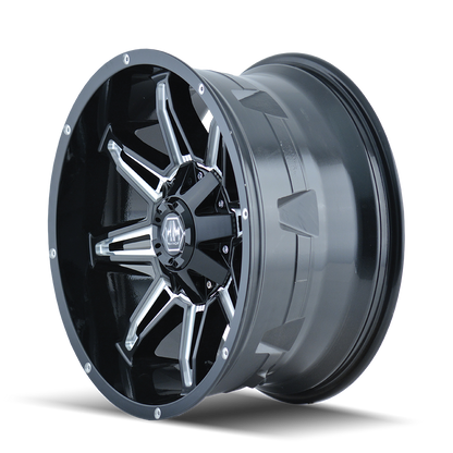 MAYHEM RAMPAGE  GLOSS BLACK MILLED | 20x9 | 8-170 | mm | 8090-2970M