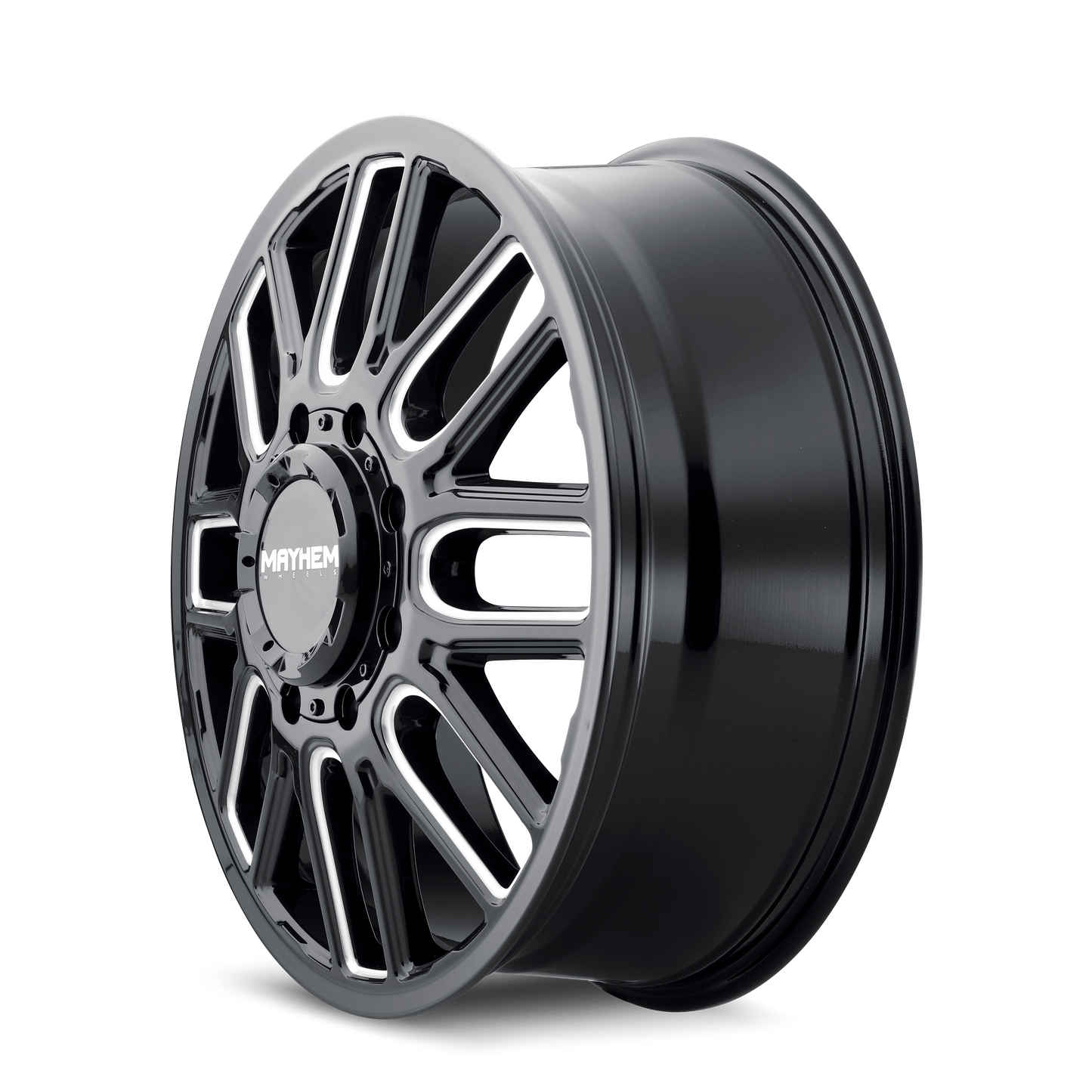 MAYHEM COGENT DUALLY GLOSS BLACK MILLED | 20x8.25 | 8x165.1 | 115mm | 8107D-2881BMF115
