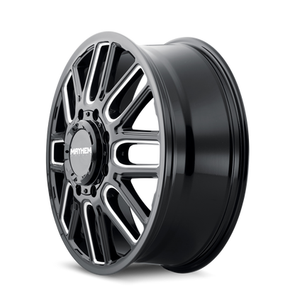 MAYHEM COGENT DUALLY GLOSS BLACK MILLED | 20x8.25 | 8x165.1 | 115mm | 8107D-2881BMF115