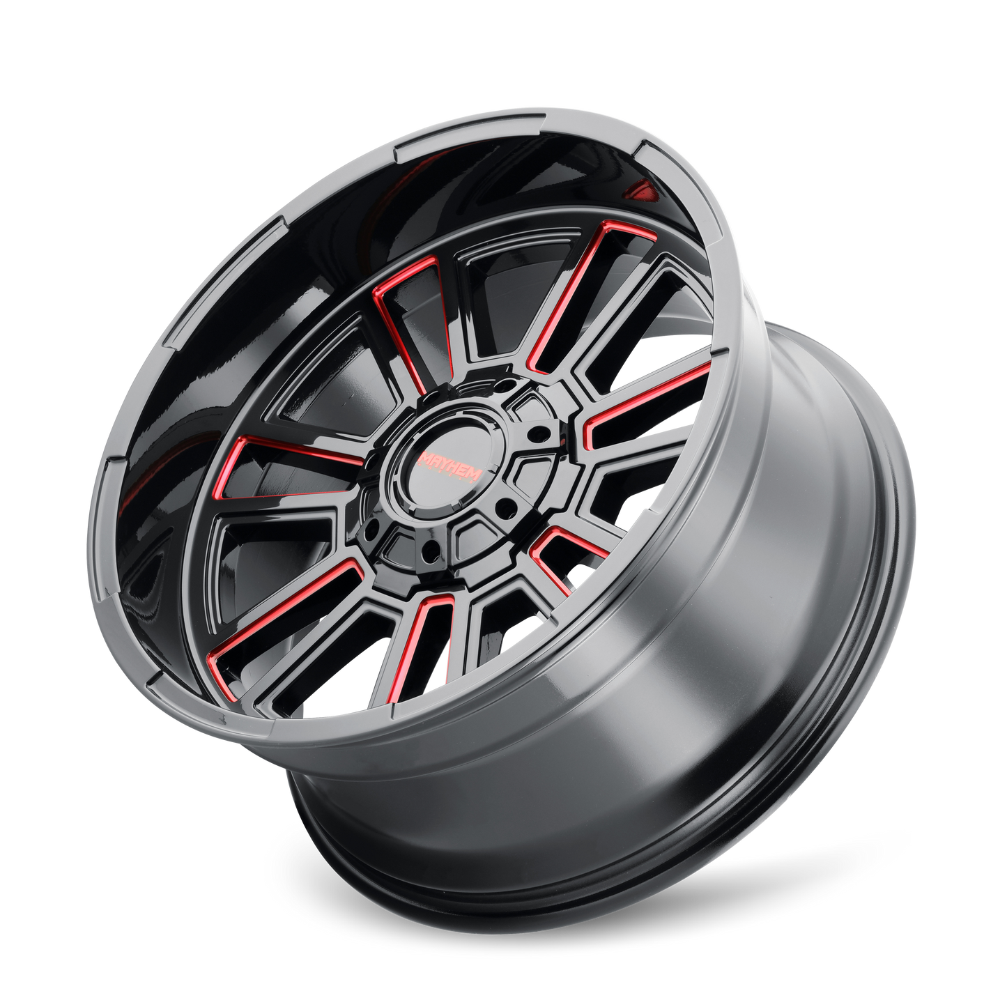 MAYHEM APOLLO GLOSS BLACK MILLED PRISM RED | 20x9 | 5-139.7 | mm | 8115-2997BTR