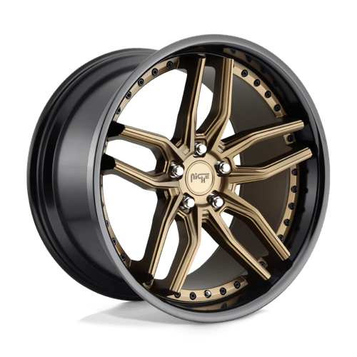 Niche 1PC | M195 METHOS | 20.0x10.50 | 5X115 | 20 | MATTE BRONZE BLACK BEAD RING