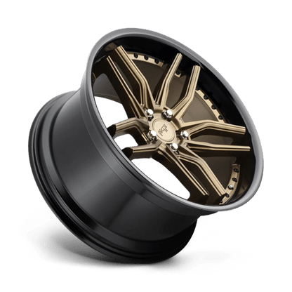Niche 1PC | M195 METHOS | 19.0x8.50 | 5X120 | 35 | MATTE BRONZE BLACK BEAD RING