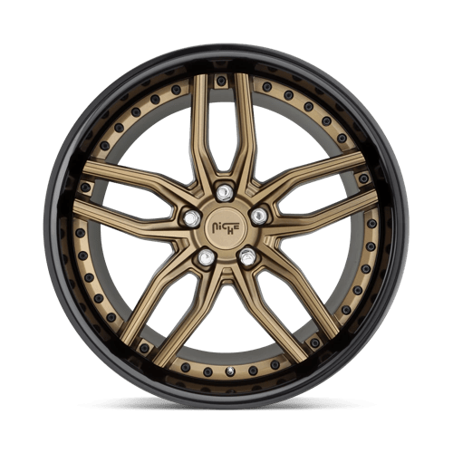Niche 1PC | M195 METHOS | 20.0x10.50 | 5X115 | 20 | MATTE BRONZE BLACK BEAD RING