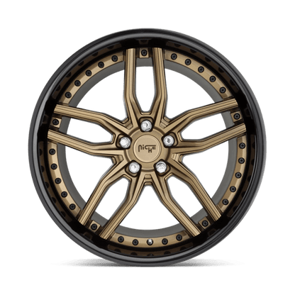 Niche 1PC | M195 METHOS | 20.0x10.50 | 5X114.3 | 40 | MATTE BRONZE BLACK BEAD RING