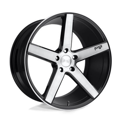 Niche 1PC | M124 MILAN | 20.0x8.50 | 5X120 | 35 | GLOSS BLACK BRUSHED