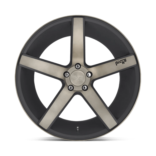 Niche 1PC | M134 MILAN | 20.0x8.50 | 5X108 | 40 | MATTE BLACK DDT MACHINED