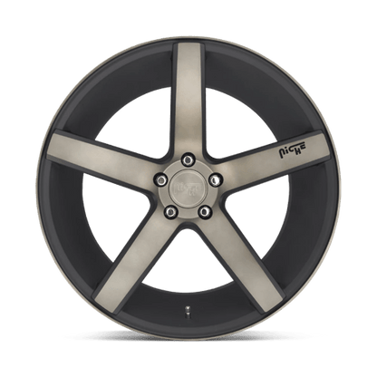Niche 1PC | M134 MILAN | 19.0x8.50 | 5X114.3 | 35 | MATTE BLACK DDT MACHINED