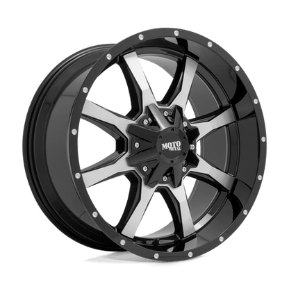 Moto Metal | MO970 | 17.0x9.00 | 5X127/5X139.7 | -12 | GLOSS BLACK W/ MACHINED FACE