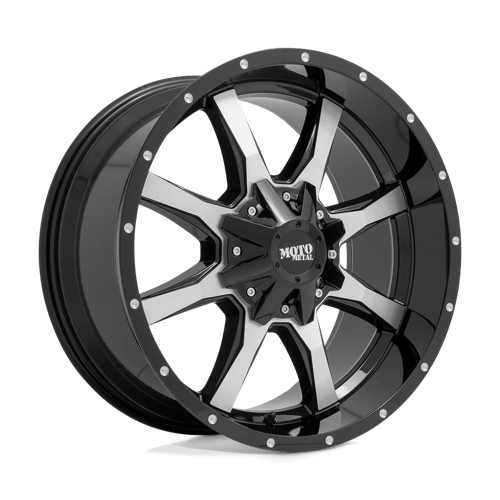 Moto Metal | MO970 | 20.0x10.00 | 5X114.3/5X127 | -24 | GLOSS BLACK W/ MACHINED FACE