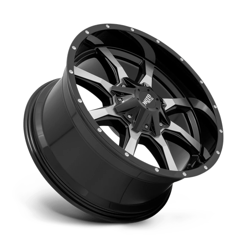 Moto Metal | MO970 | 17.0x9.00 | 5X127/5X139.7 | -12 | GLOSS BLACK W/ MACHINED FACE
