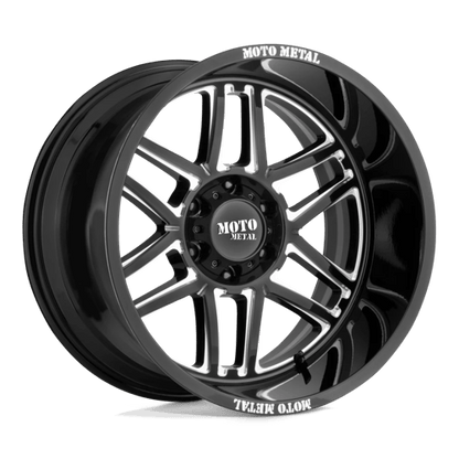 Moto Metal | MO992 FOLSOM | 20.0x10.00 | 8X165.1 | -18 | GLOSS BLACK MILLED