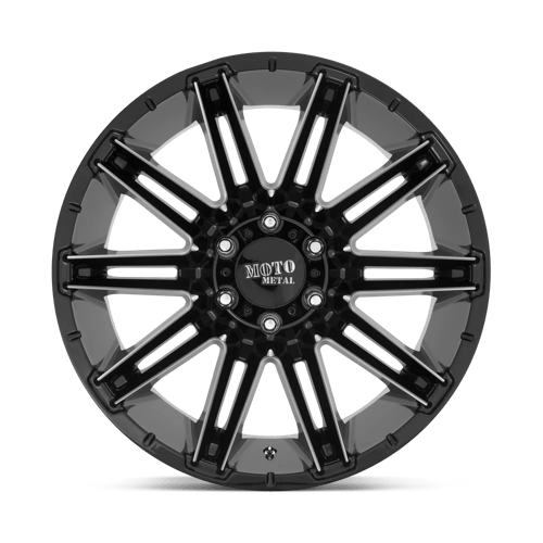 Moto Metal | MO998 KRAKEN | 22.0x10.00 | 8X170 | -18 | GLOSS BLACK MILLED