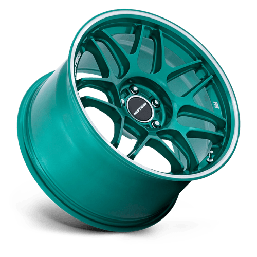 Motegi | MR158 TSUBAKI | 18.0x9.50 | 5X114.3 | 15 | HOKKAIDO GREEN W/ MACHINED LIP