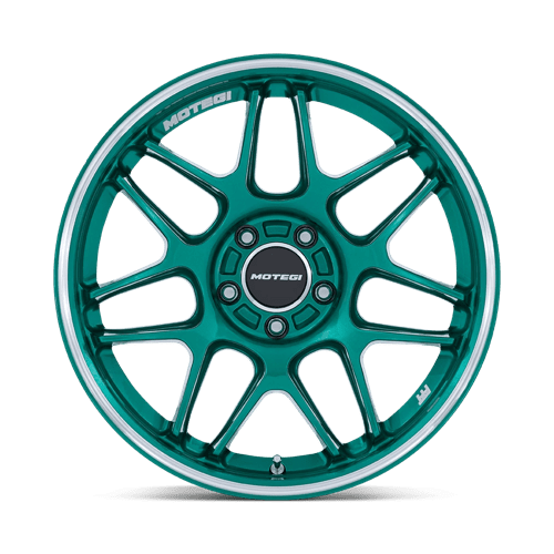 Motegi | MR158 TSUBAKI | 18.0x10.50 | 5X120 | 35 | HOKKAIDO GREEN W/ MACHINED LIP