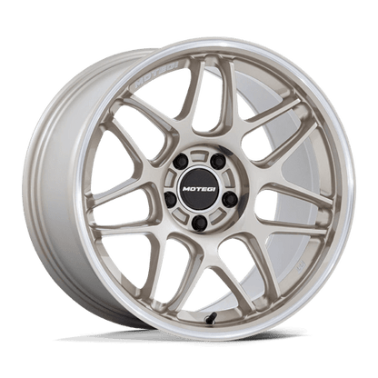 Motegi | MR158 TSUBAKI | 18.0x10.50 | 5X120 | 25 | MOTORSPORT GOLD W MACHINED LIP