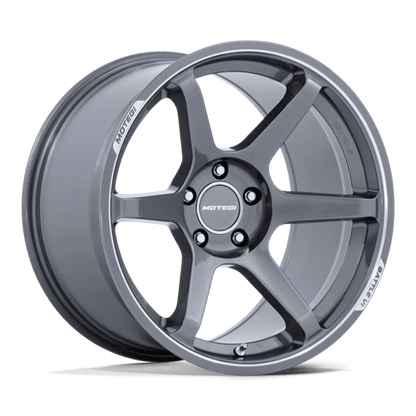 Motegi | MR160 BATTLE VI | 18.0x8.50 | 5X114.3 | 35 | GLOSS GUNZILLA W/ MACHINED LIP