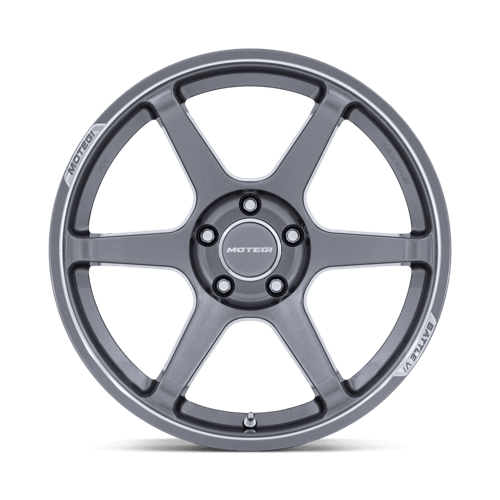Motegi | MR160 BATTLE VI | 18.0x10.50 | 5X120 | 25 | GLOSS GUNZILLA W/ MACHINED LIP