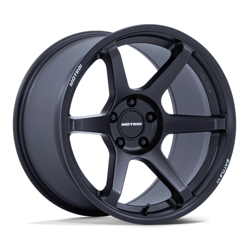 Motegi | MR160 BATTLE VI | 18.0x9.50 | 5X114.3 | 0 | MATTE BLACKBIRD METALLIC