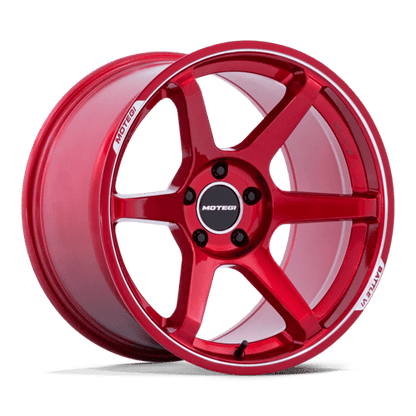 Motegi | MR160 BATTLE VI | 19.0x9.50 | 5X100 | 40 | CHERRY RED METALLIC W/ MCH LIP