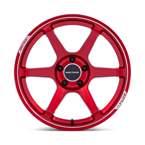 Motegi | MR160 BATTLE VI | 19.0x9.50 | 5X114.3 | 20 | CHERRY RED METALLIC W/ MCH LIP