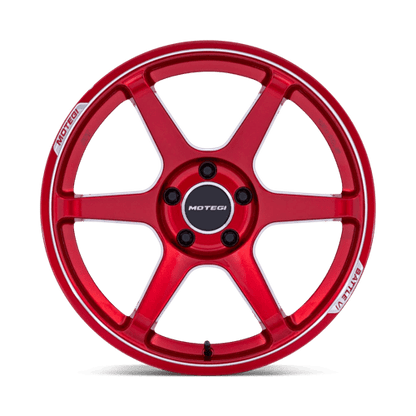 Motegi | MR160 BATTLE VI | 19.0x8.50 | 5X100 | 30 | CHERRY RED METALLIC W/ MCH LIP