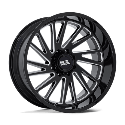 Moto Metal | MO811 COMBAT | 22.0x12.00 | 5X127 | -44 | GLOSS BLACK MILLED